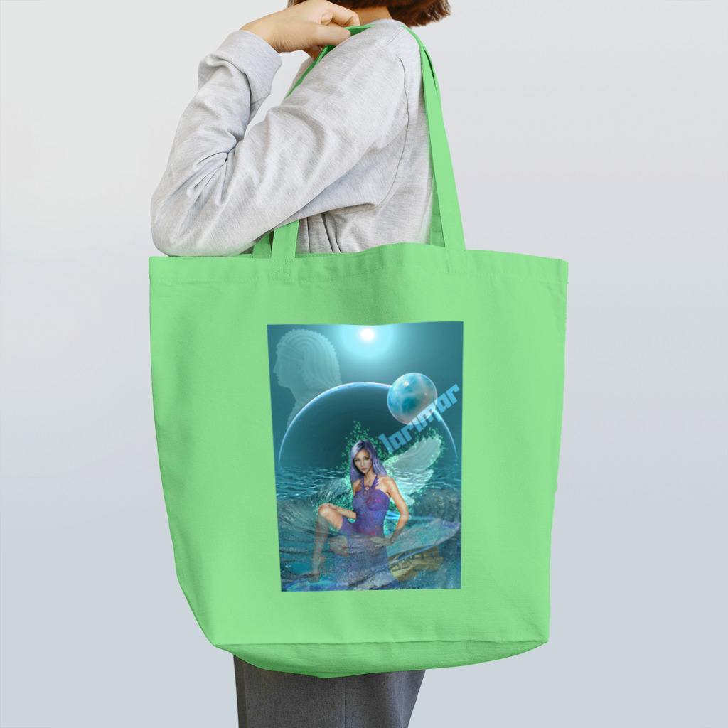 GECKO-SO-SINGのパワーストーン『ラリマー』 Tote Bag