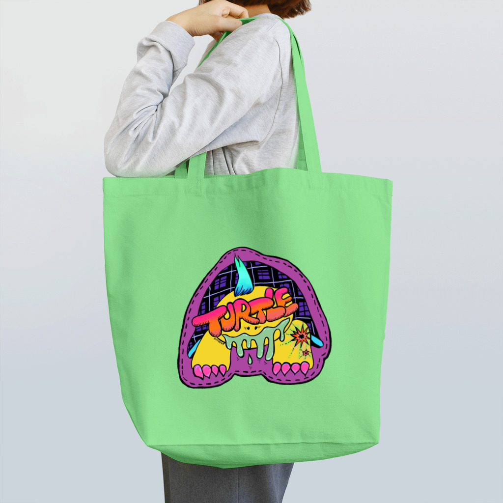 PUNiMALS by SHIGEGEのPUNiMALSかめちゃん Tote Bag