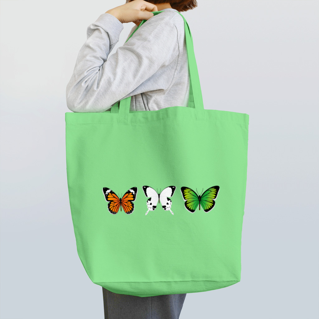 リラックス商会の３匹の綺麗な蝶々 トートバッグ