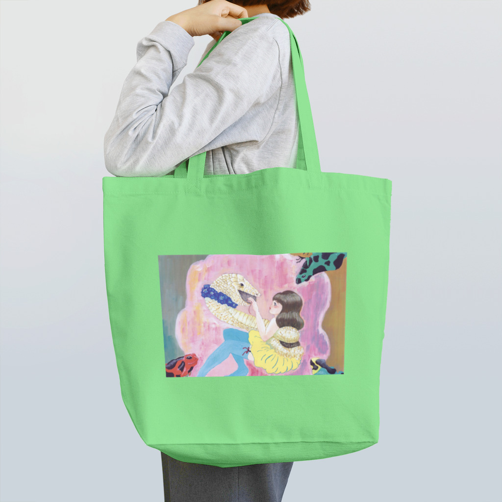 しのしの本舗の爬虫類両生類ライフ Tote Bag