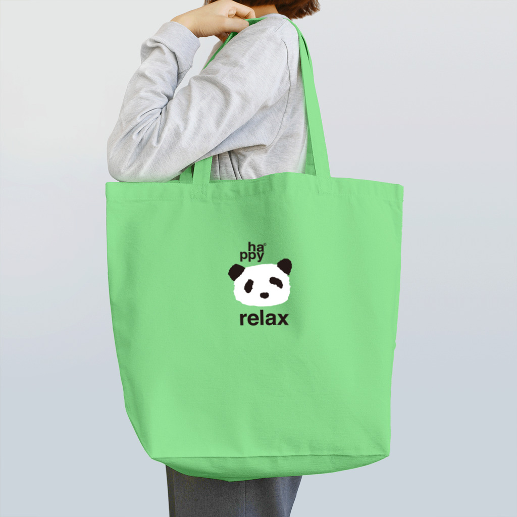 TamaLuckDesignのha*ppy panda Tote Bag