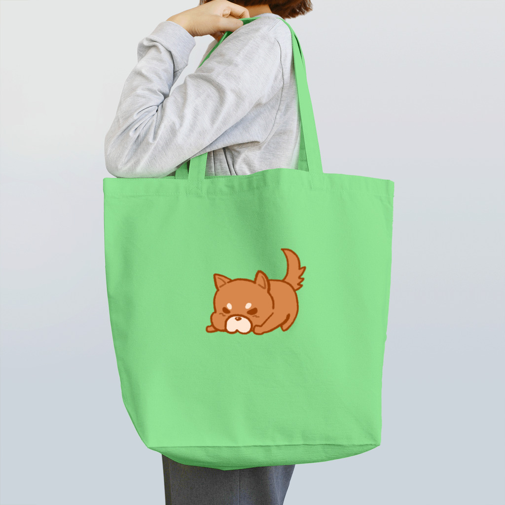 気ままに堂のおこりんぼしば（茶） Tote Bag