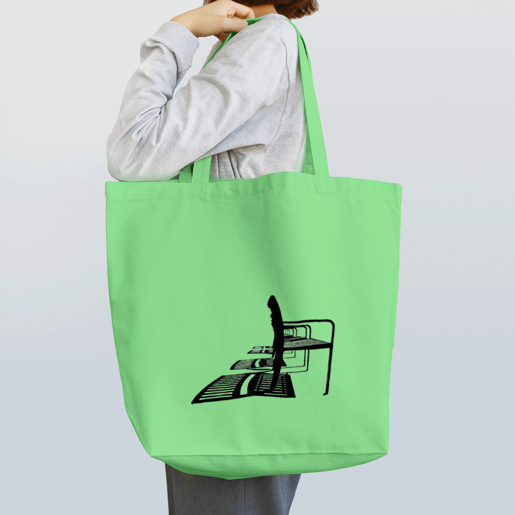 シンプルなグッズ やこ屋のシルエットな椅子と影 Tote Bag