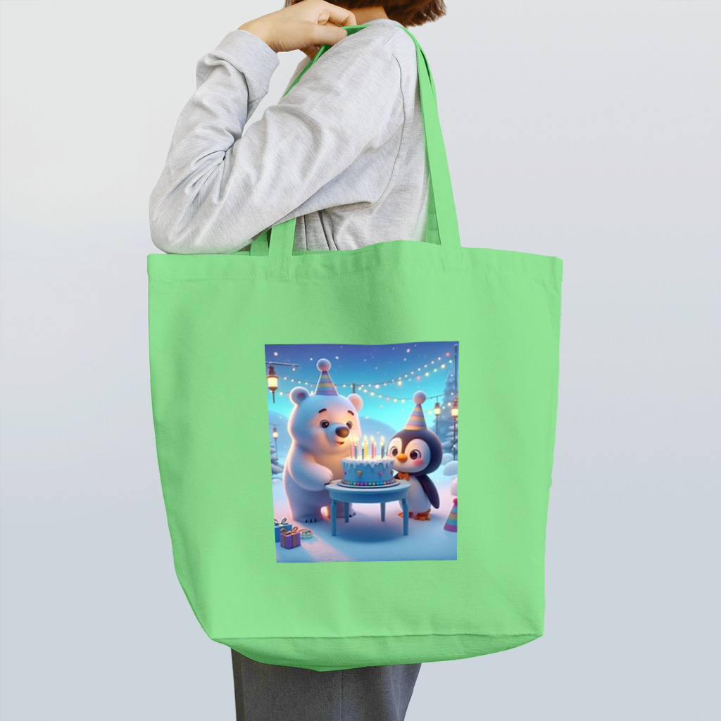 morito-suzuriのシロくんとピンくん Tote Bag