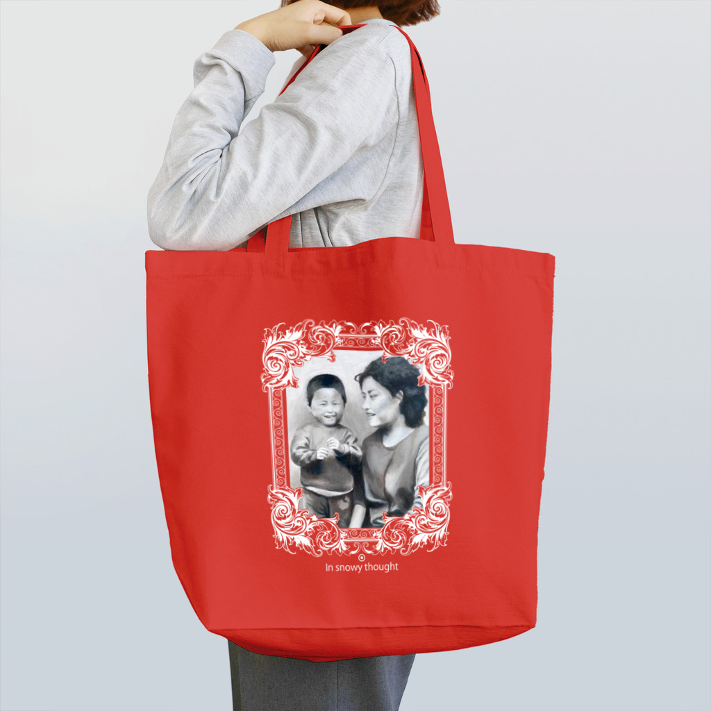 似顔絵 オーダーメイド展開／たんねん工房の東京：雪の想いで Tote Bag