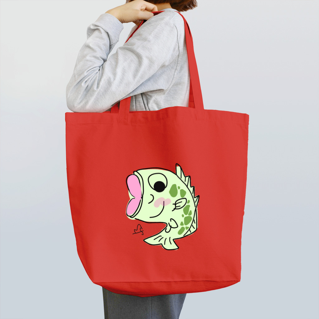 comaoのブラックバス　ベビーブラックバッすん Tote Bag