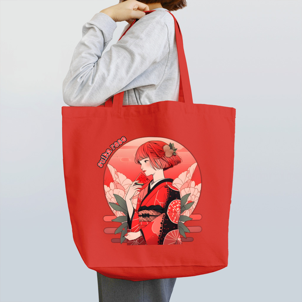 choujirou-Gameのスイカローズ｜トートバッグ Tote Bag