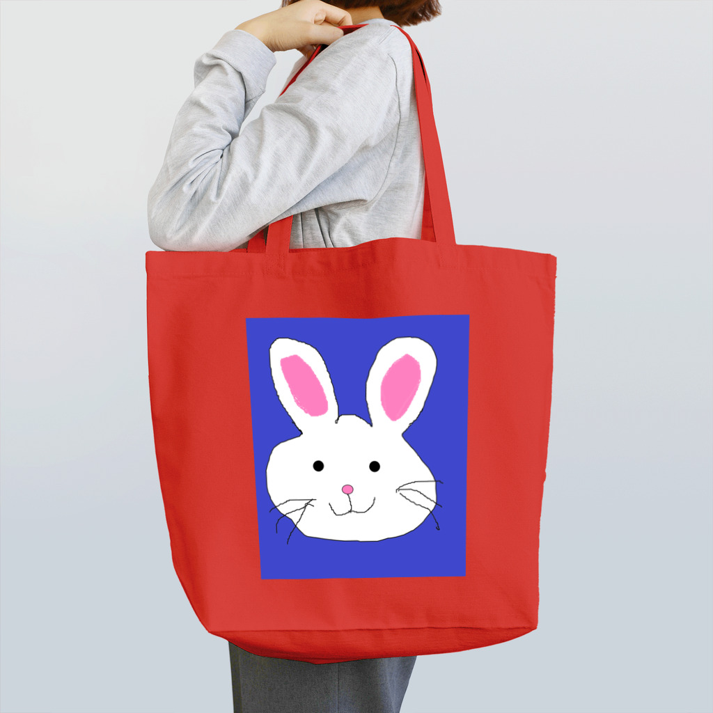 でおきしりぼ子の実験室のてがきうさぎ Tote Bag