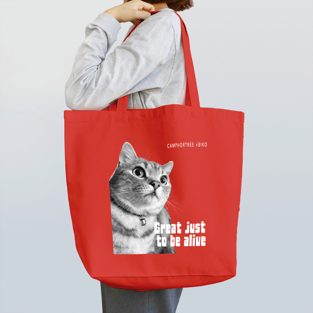 BIKOのBIKO(Great just  to be alive) black Tote Bag