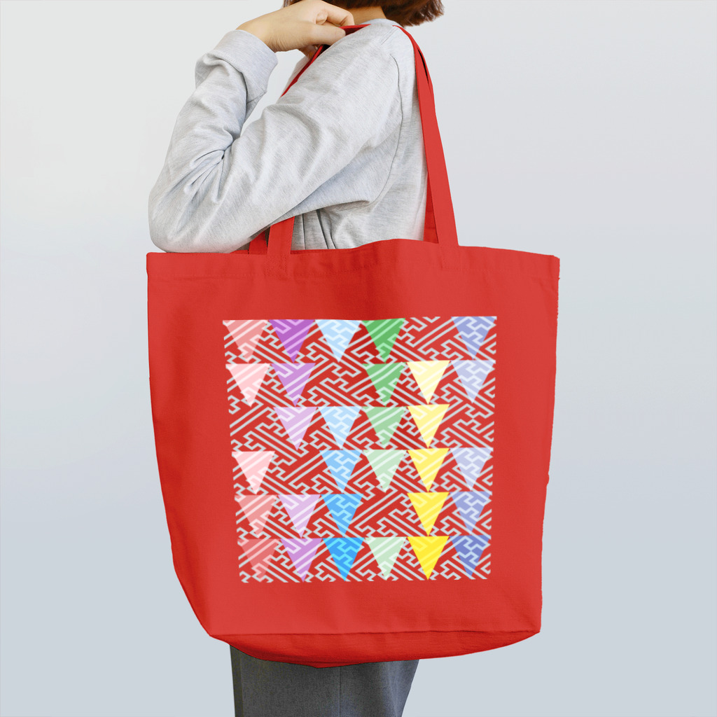 bonnylochの紗綾型@くさび型模様_ライト Tote Bag