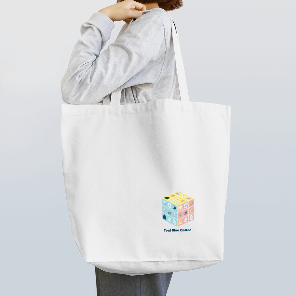 Teal Blue CoffeeのTealBlueItems _Cube COMPLETE Ver. Tote Bag
