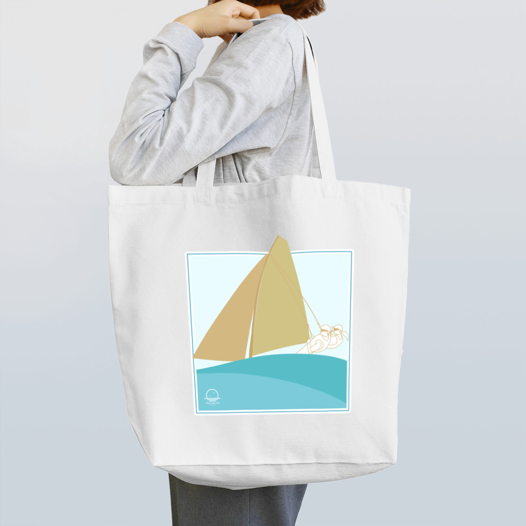 Blue Ocean Artのセーリングヨット Tote Bag