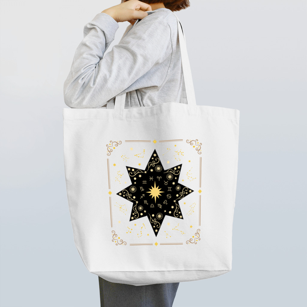 NanaN-CreeR de-RCのオリエンタル風星座マーク　１２星座　額バージョン Tote Bag