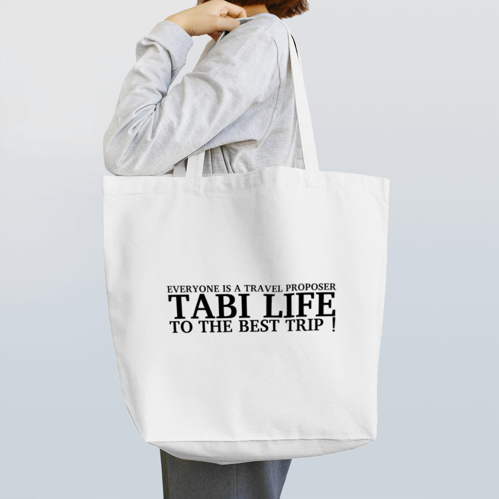 TABILIFE 英語ロゴ / TABILIFE STORE ( akinotabiroku )のトートバッグ