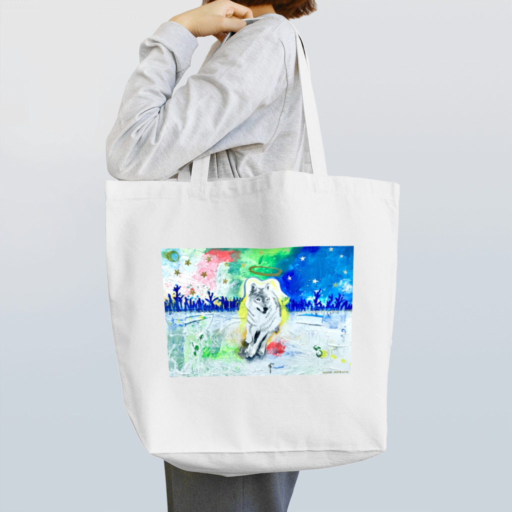 蛍烏賊屋のwolf Tote Bag