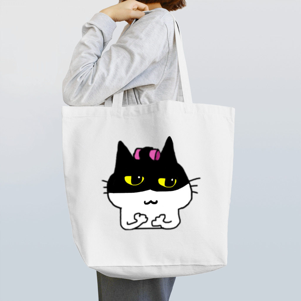 happydonguriのカーラー取り忘れちゃった猫ちゃん Tote Bag