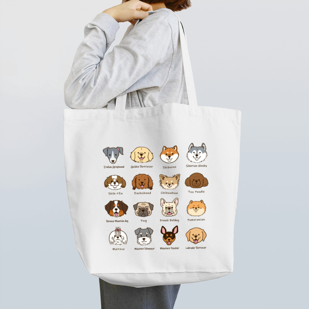 ひめとまい（沖縄・動物イラスト得意）のいー－－っぱいのワン！！ Tote Bag