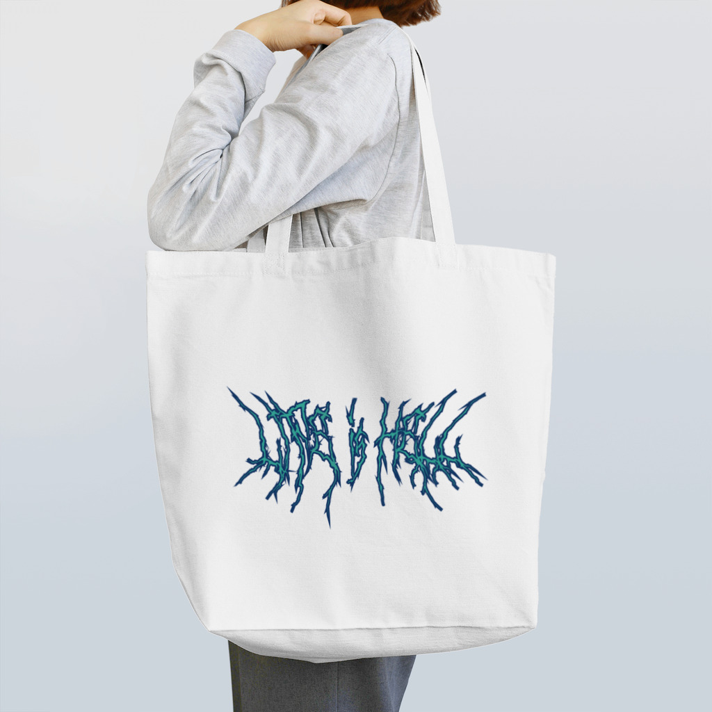 Parallel Imaginary Gift ShopのLife is Hell（Blue） Tote Bag