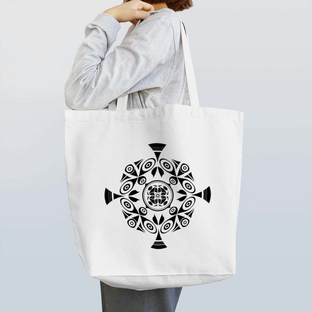 鼻水親父のトートバッグ（黒） Tote Bag