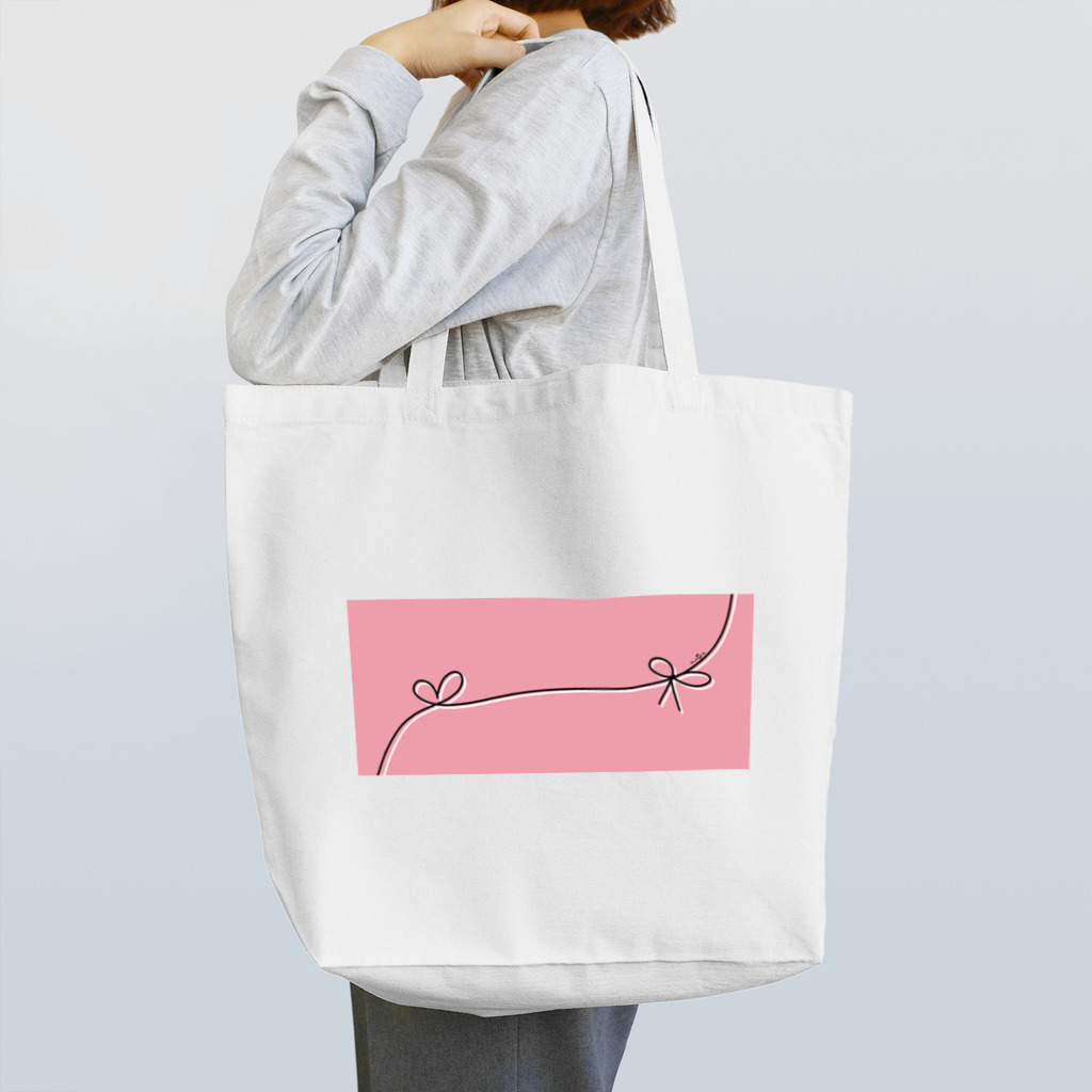 Ｍ✧Ｌｏｖｅｌｏ（エム・ラヴロ）のはーと＆りぼん Tote Bag