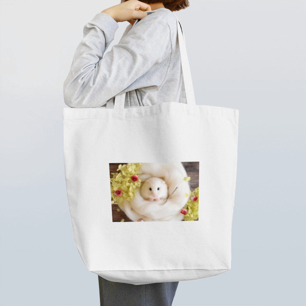 sweet cocoa 〜物語を紡ぐ羊毛フェルト作家〜の羊毛フェルトから生まれたハムスター Tote Bag