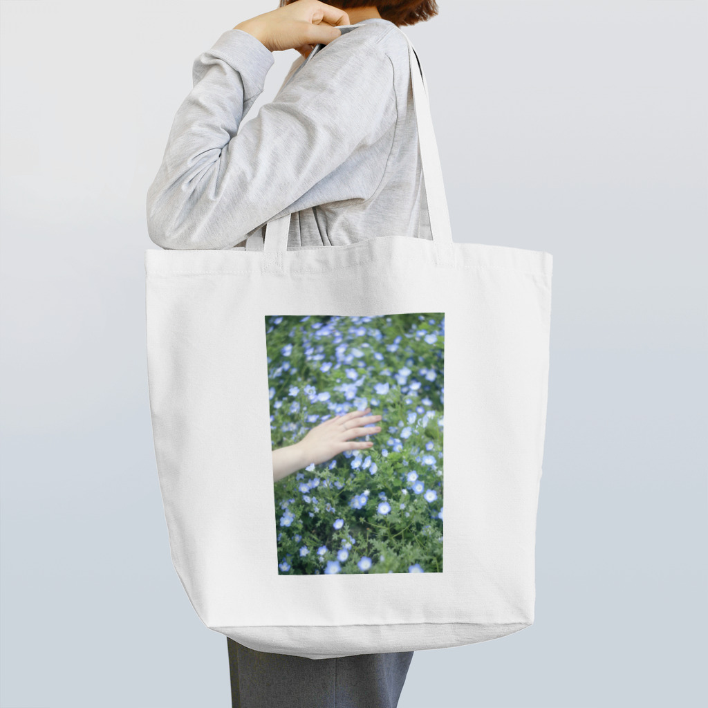 ふとんのNemophila Blue Tote Bag