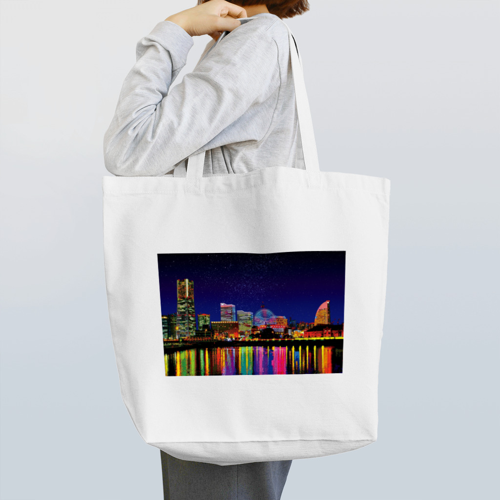 GALLERY misutawoの横浜 みなとみらいの夜景 Tote Bag