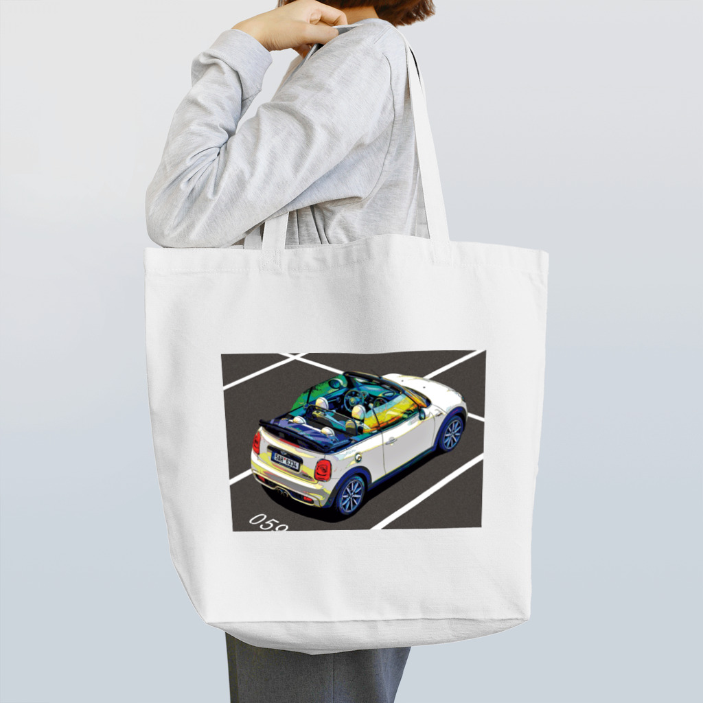 GALLERY misutawoの白のミニコンバーチブル Tote Bag