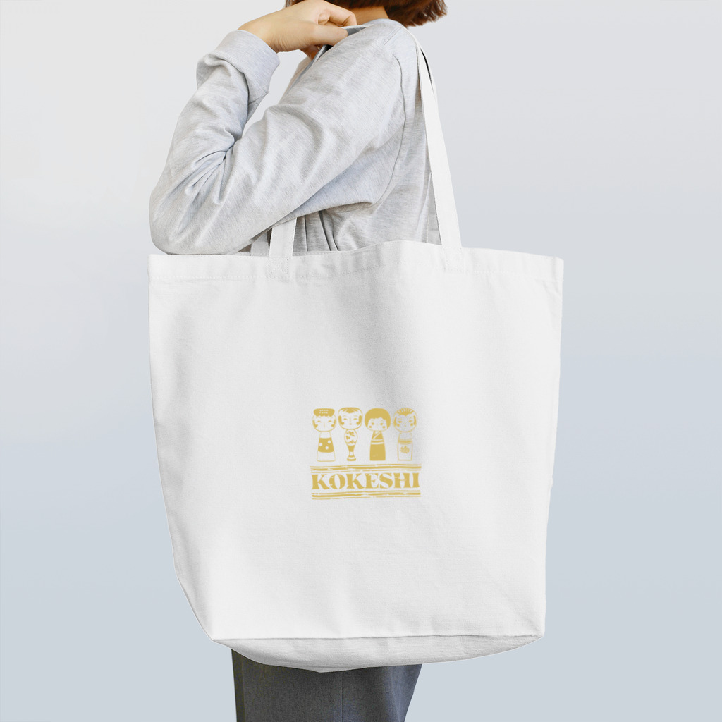 こけし雑貨のお店『こけ繭』の伝統こけしのトートバッグ Tote Bag