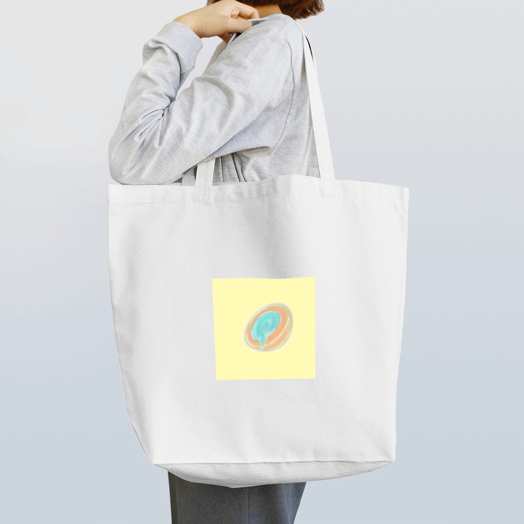 まるまにあのにたまごの黄身(青) Tote Bag