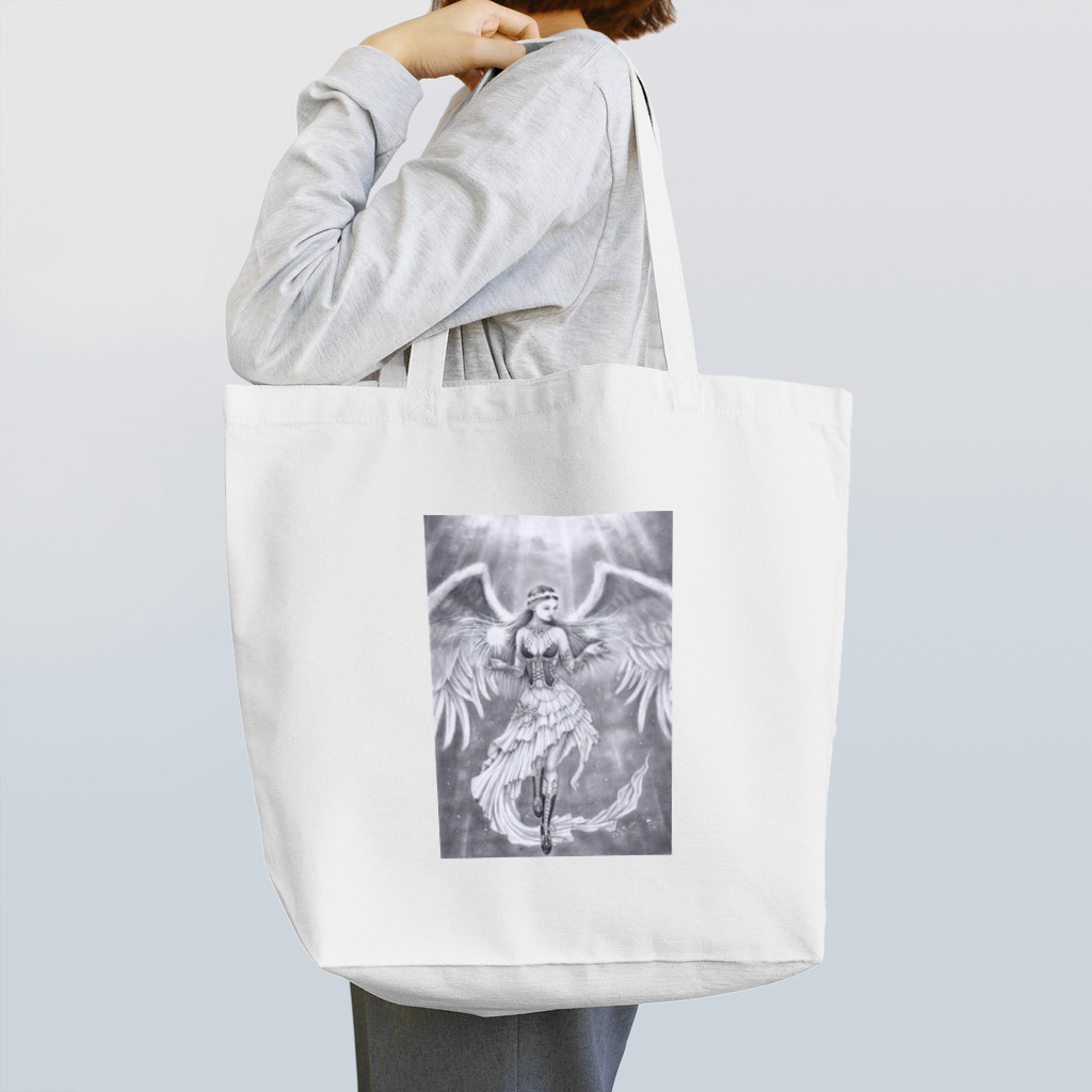 クリスタルファンタジーの勇気と知恵の天使 Tote Bag