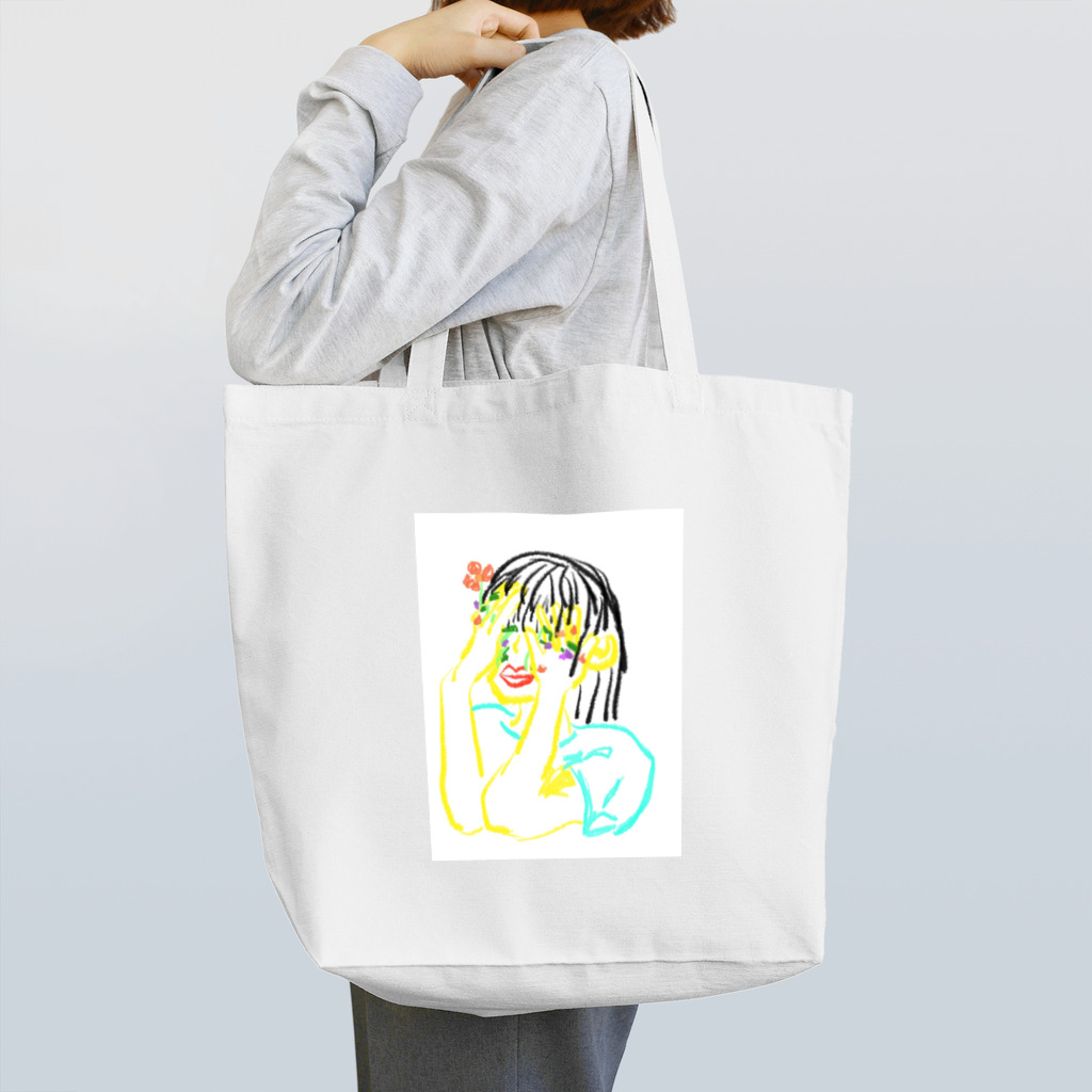 青色ピーナッツの洗顔 Tote Bag