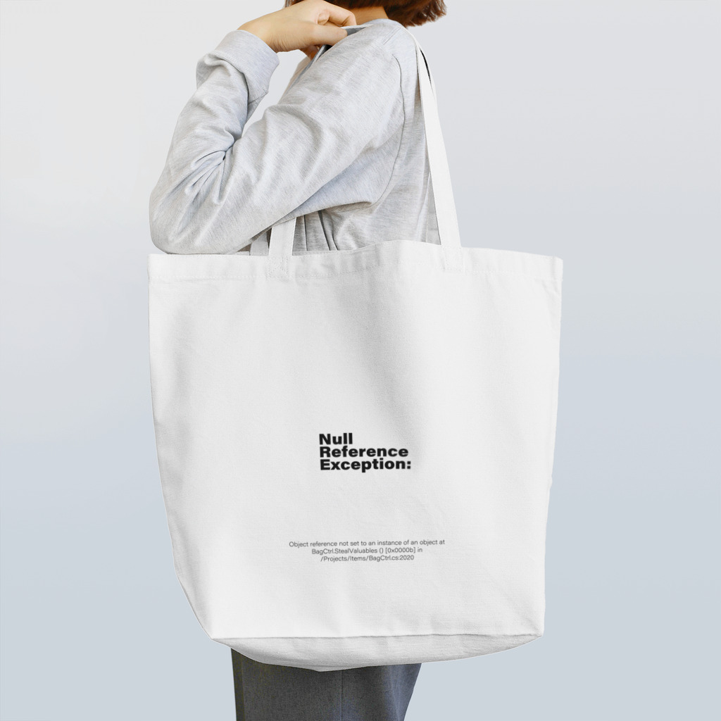FaLのふぁるみの深い店のNullReferenceException: Tote Bag
