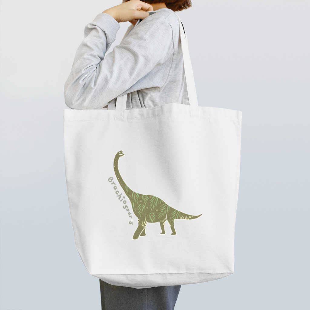 楽園Dinosaurの楽園Dinosaur*プラキオサウルス Tote Bag