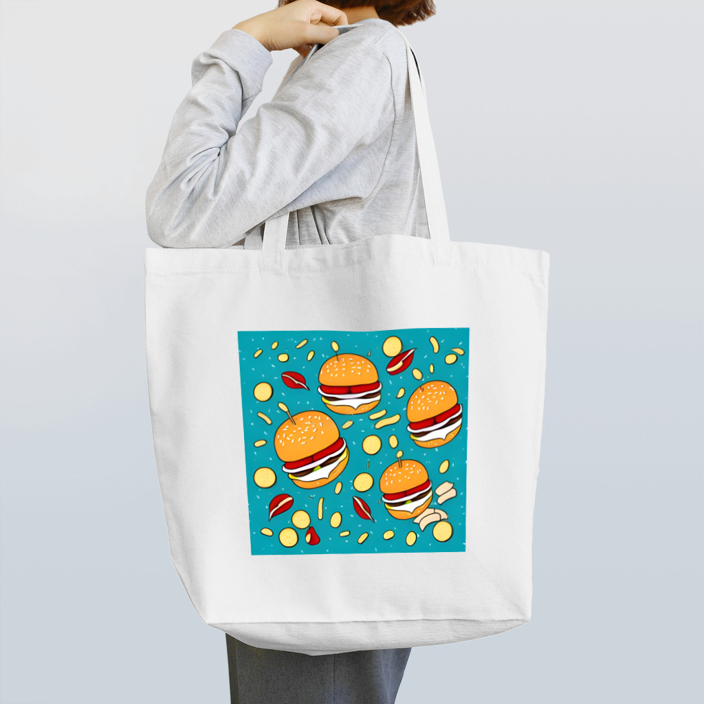 TokyoFridayNightの空飛ぶハンバーガー Tote Bag