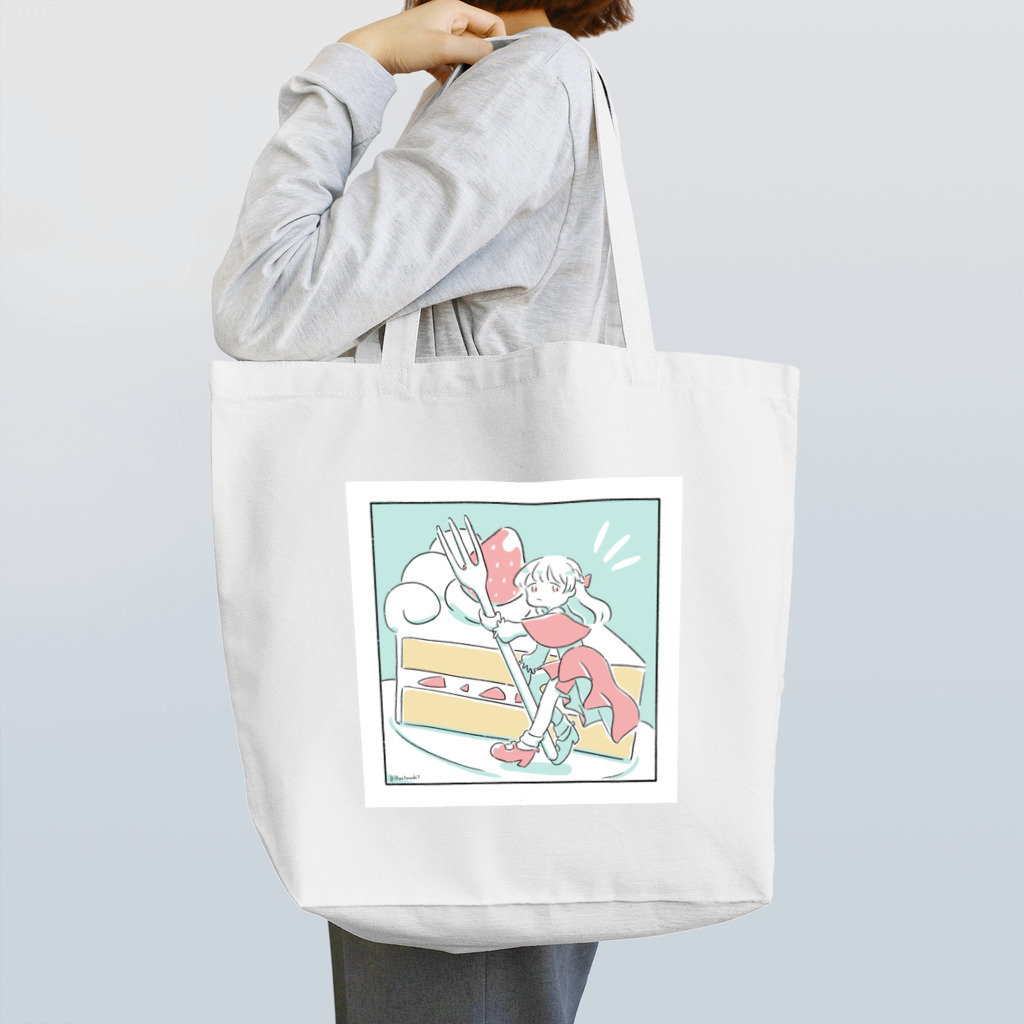 ねこまくらのショートケーキ Tote Bag