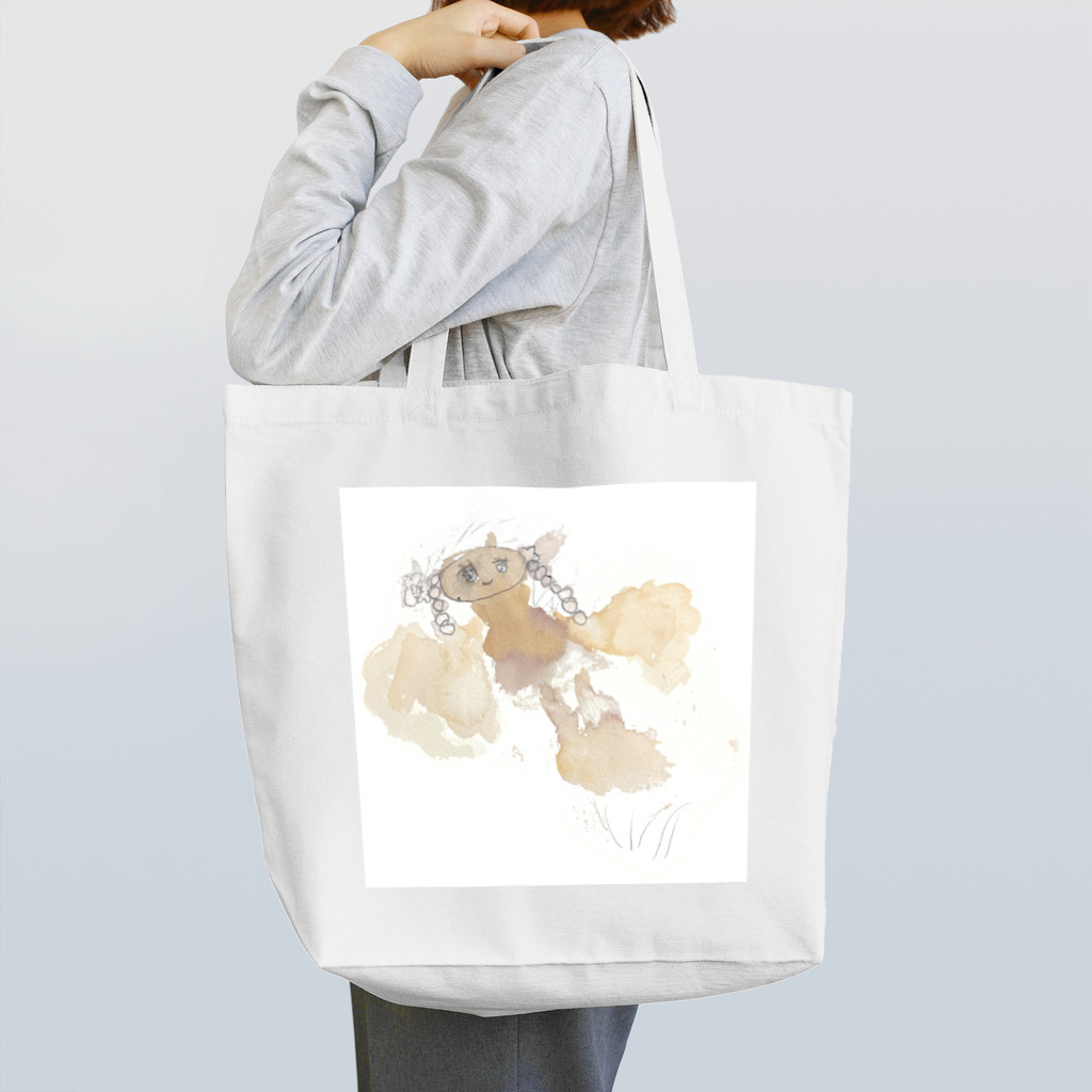 オハナのくさでねているおんなのこ Tote Bag