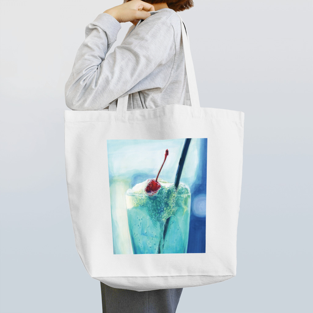 かよコーンショップのクリームソーダ *illust Tote Bag