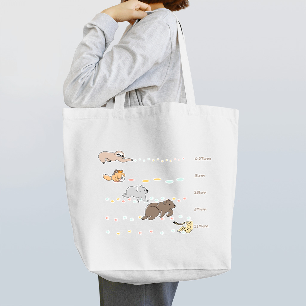 へんないきものチャンネルのきつねさんと追いかけっこ Tote Bag