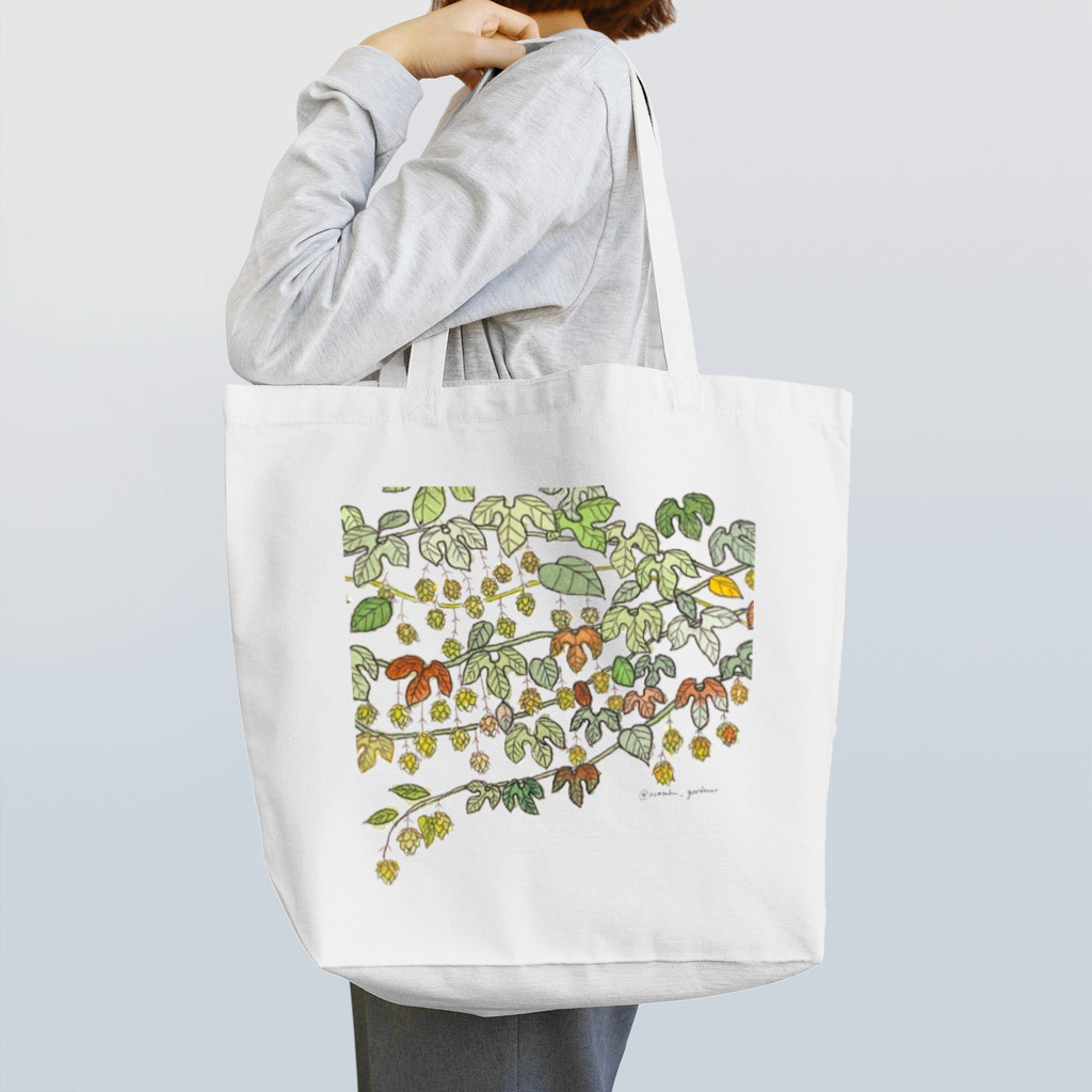 asataku gardener (alice garden design)のホップ トートバッグ