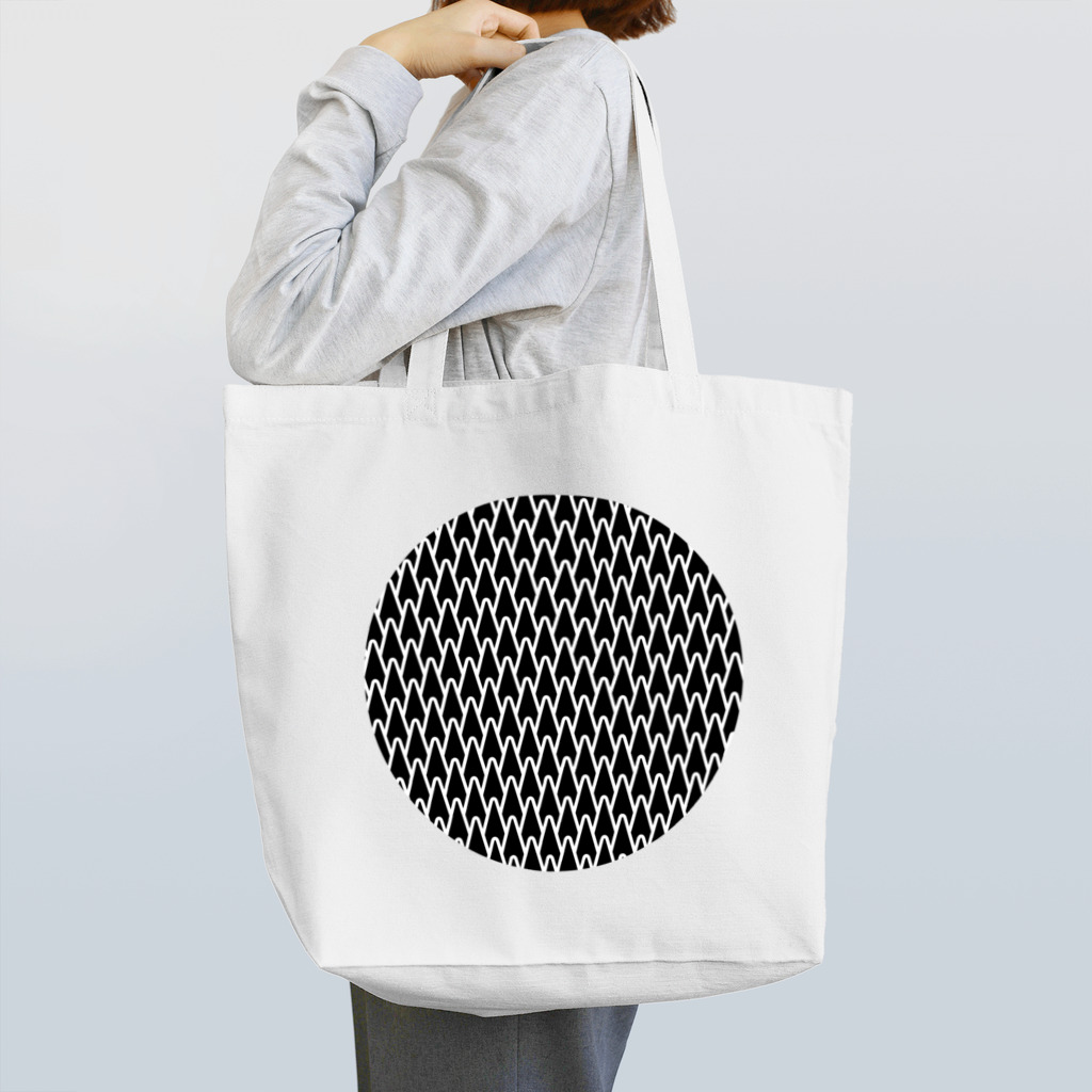 BambooTail330のオリジナル模様「針葉樹の森 (丸)」 Tote Bag