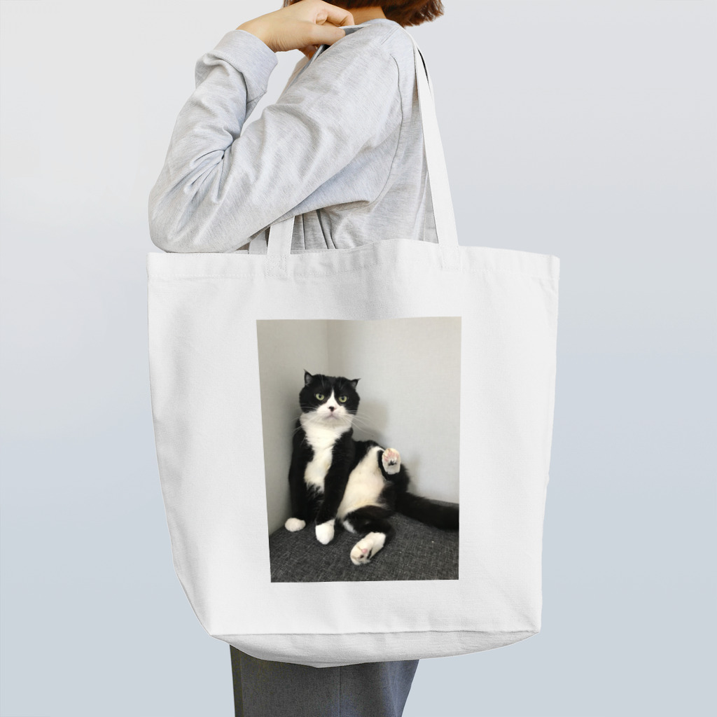 ネコまにあ 【12匹の猫➕うずら】のまめパパポーズ Tote Bag