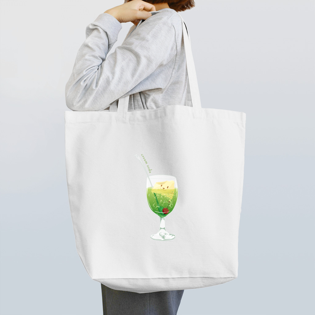 Drecome_Designの食べかけクリームソーダ Tote Bag