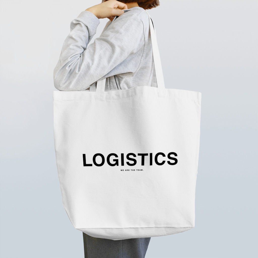 LOGISTICS by Merry LogisticsのLOGISTICS BLACK LOGO トートバッグ