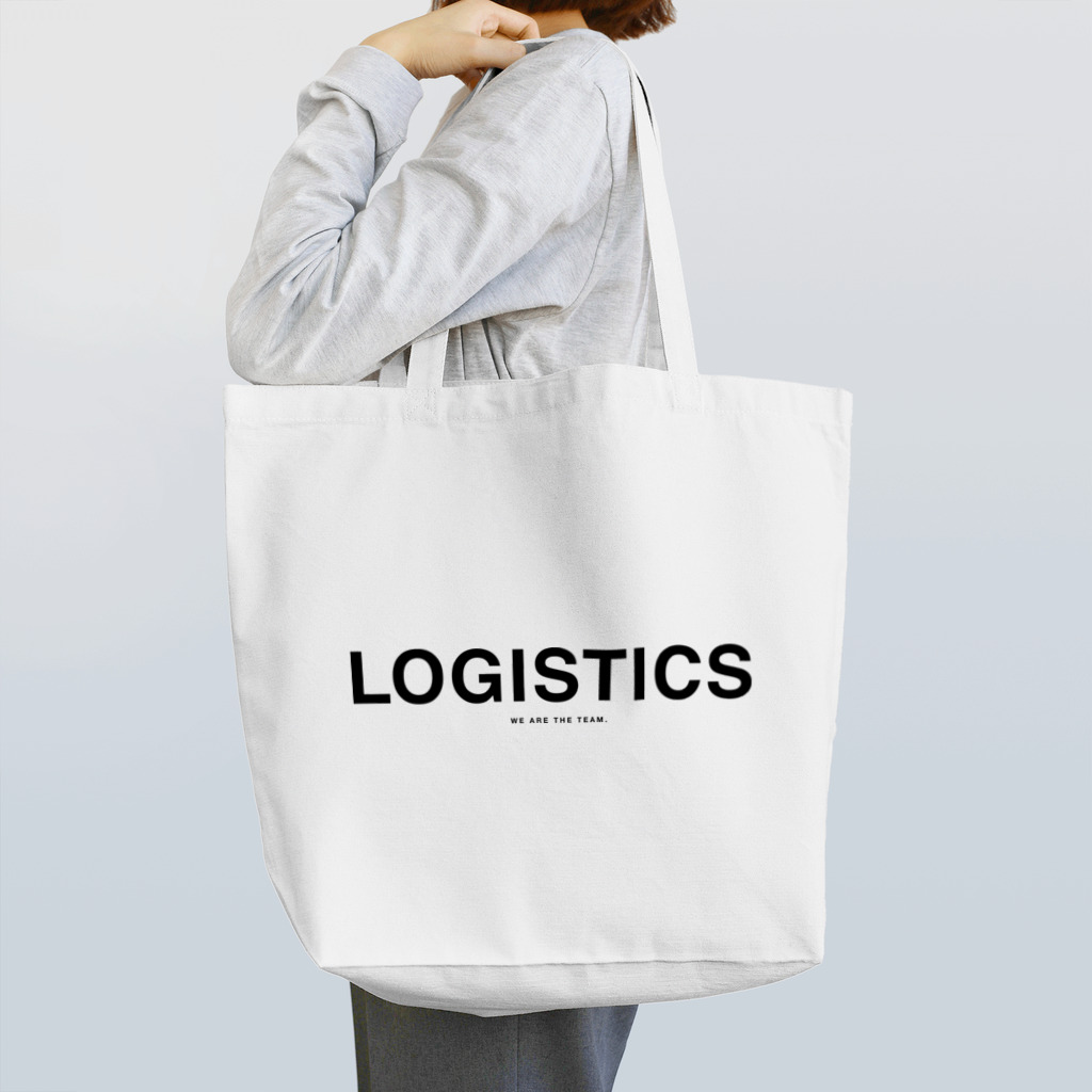 LOGISTICS by Merry LogisticsのLOGISTICS BLACK LOGO Tote Bag