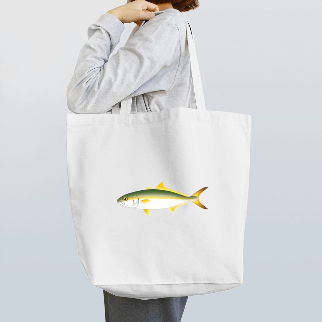 【魚類】おさかなちゃん☆図鑑の【魚類】ブリちゃん☆鰤 トートバッグ