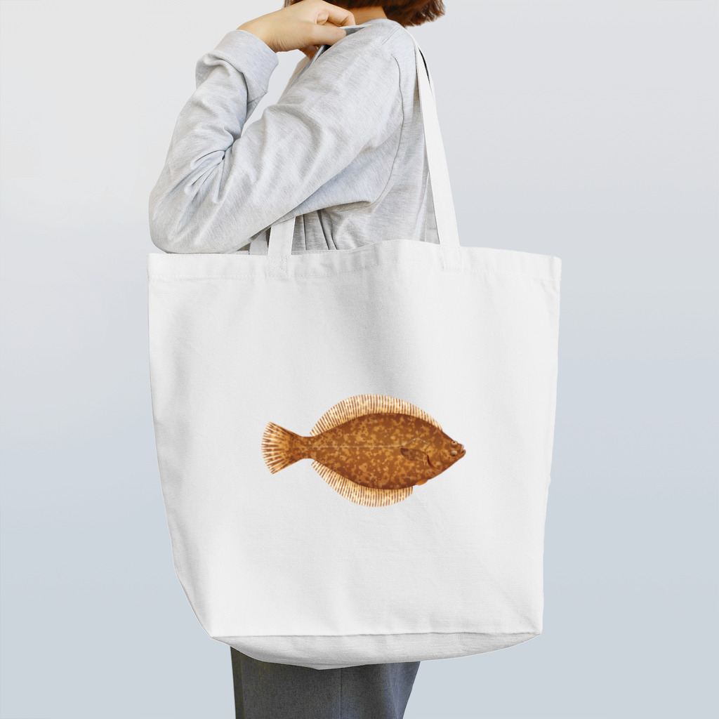 【魚類】おさかなちゃん☆図鑑の【魚類】マコガレイちゃん☆真子鰈 Tote Bag