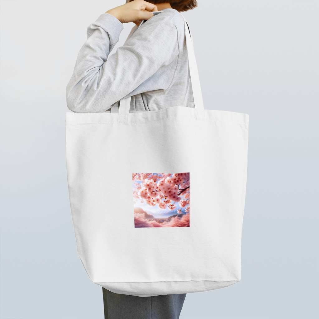 終わらない夢🌈の美しい桜🌸 トートバッグ