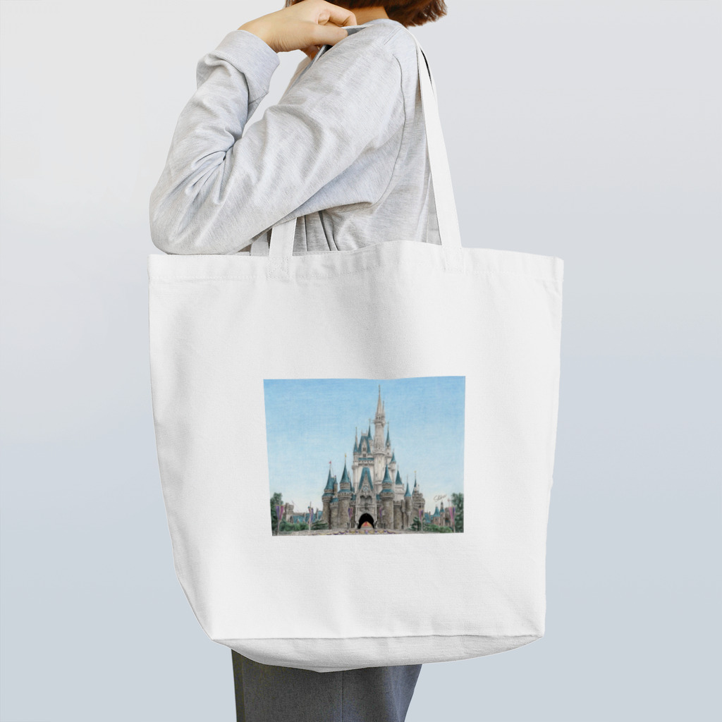 【Disney parks】シンデレラ城　トートバッグ　ディズニー