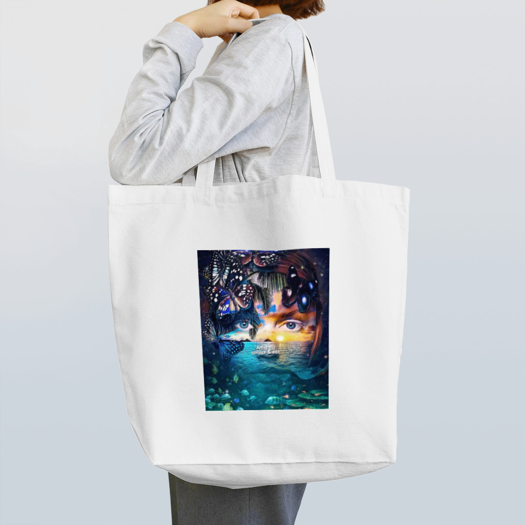 【ホラー専門店】ジルショップの(サイズをリメイク)海中フェイスアート Tote Bag